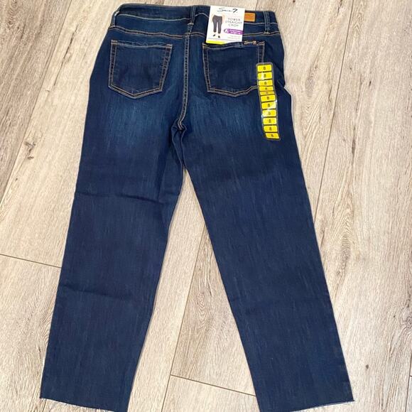 Seven7 Jeans Straight Tower Crop size 8 comfort stretch NWT - Picture 3 of 5